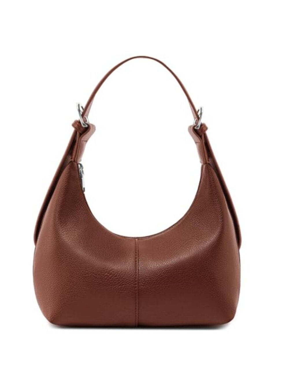 Women's Soft Vegan Leather Crescent Hobo Shoulder Bag Slouchy Tote Crossbody